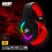 ANT ESPORTS H530 BLACK RED GAMING HEADSET - SWIFT PERIPHERALS100191