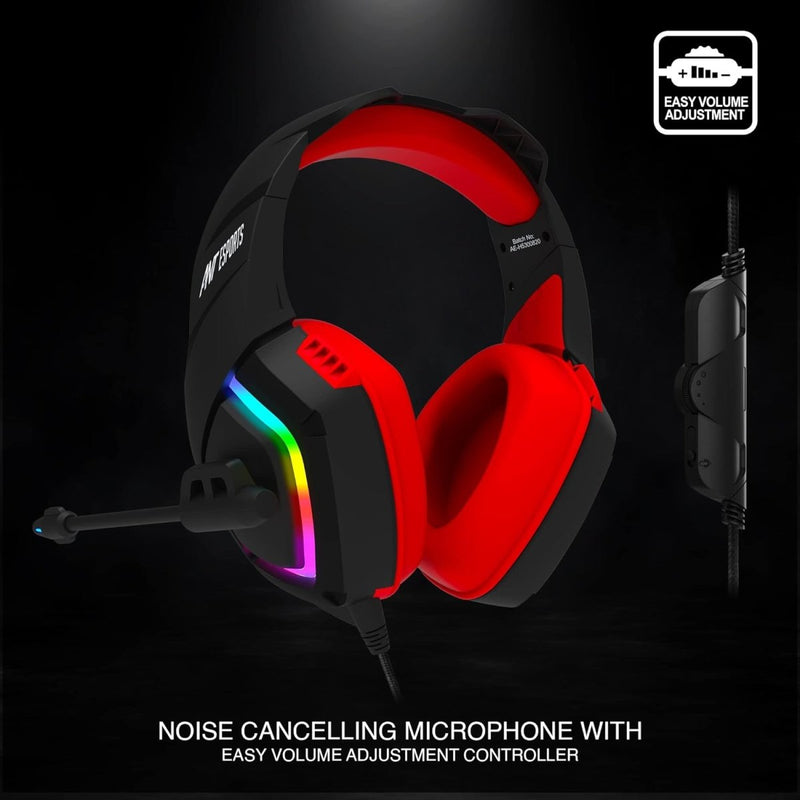 ANT ESPORTS H530 BLACK RED GAMING HEADSET - SWIFT PERIPHERALS100191
