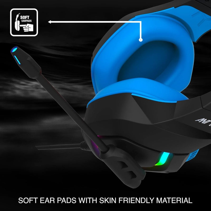 ANT ESPORTS H530 RGB GAMING HEADSET - BLACK BLUE - SWIFT PERIPHERALSAESP0123