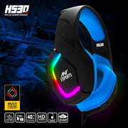 ANT ESPORTS H530 RGB GAMING HEADSET - BLACK BLUE - SWIFT PERIPHERALSAESP0123