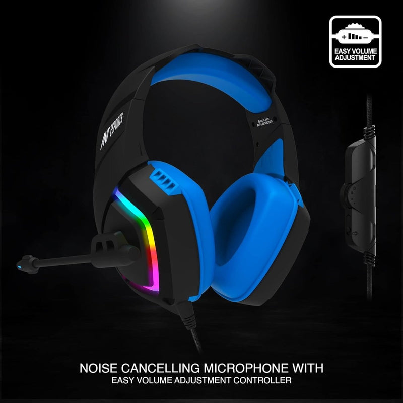 ANT ESPORTS H530 RGB GAMING HEADSET - BLACK BLUE - SWIFT PERIPHERALSAESP0123