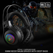 ANT ESPORTS H570 USB 7.1 SURROUND SOUND WIRED GAMING HEADSET - BLACK - SWIFT PERIPHERALSAESP0121