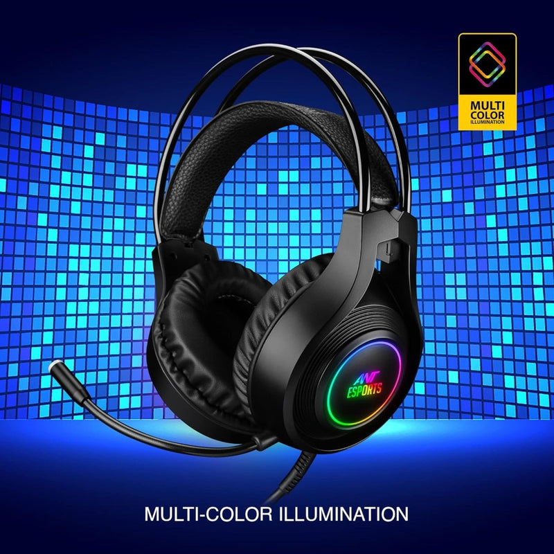 ANT ESPORTS H570 USB 7.1 SURROUND SOUND WIRED GAMING HEADSET - BLACK - SWIFT PERIPHERALSAESP0121