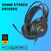 ANT ESPORTS H580 PRO RGB GAMING HEADSET - BLACK - SWIFT PERIPHERALS1090290