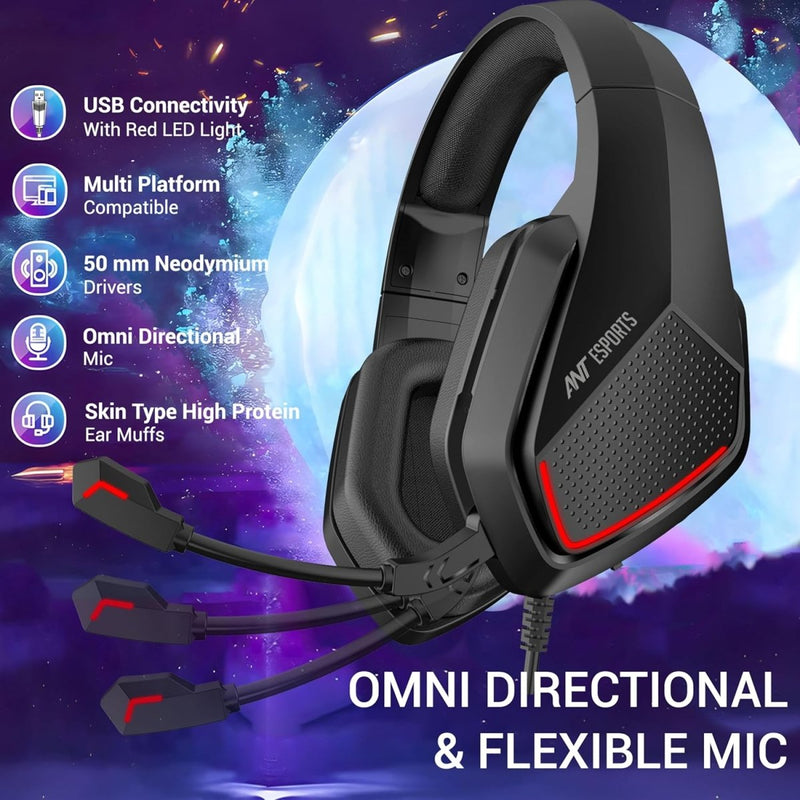 ANT ESPORTS H590 WIRED GAMING HEADSET - SWIFT PERIPHERALS1094051