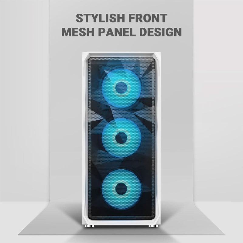 ANT ESPORTS ICE 112 MID - TOWER ATX CABINET WHITE - SWIFT PERIPHERALS1086621