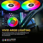 ANT ESPORTS ICE - 240 ARGB 240MM AIO LIQUID COOLER BLACK - SWIFT PERIPHERALS1085935