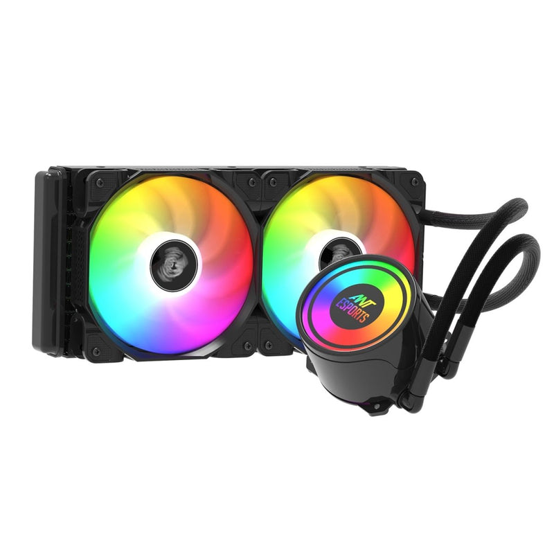 ANT ESPORTS ICE - 240 ARGB 240MM AIO LIQUID COOLER BLACK - SWIFT PERIPHERALS1085935