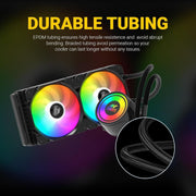 ANT ESPORTS ICE - 240 ARGB 240MM AIO LIQUID COOLER BLACK - SWIFT PERIPHERALS1085935