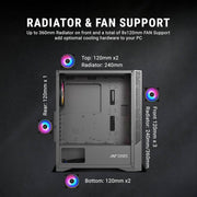 ANT ESPORTS ICE 270G 6F ARGB ATX MID TOWER CABINET - SWIFT PERIPHERALS1093243