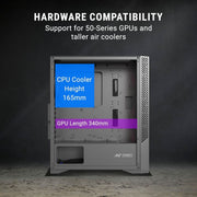 ANT ESPORTS ICE 270M 6F ARGB ATX MID TOWER CABINET - SWIFT PERIPHERALS1093190