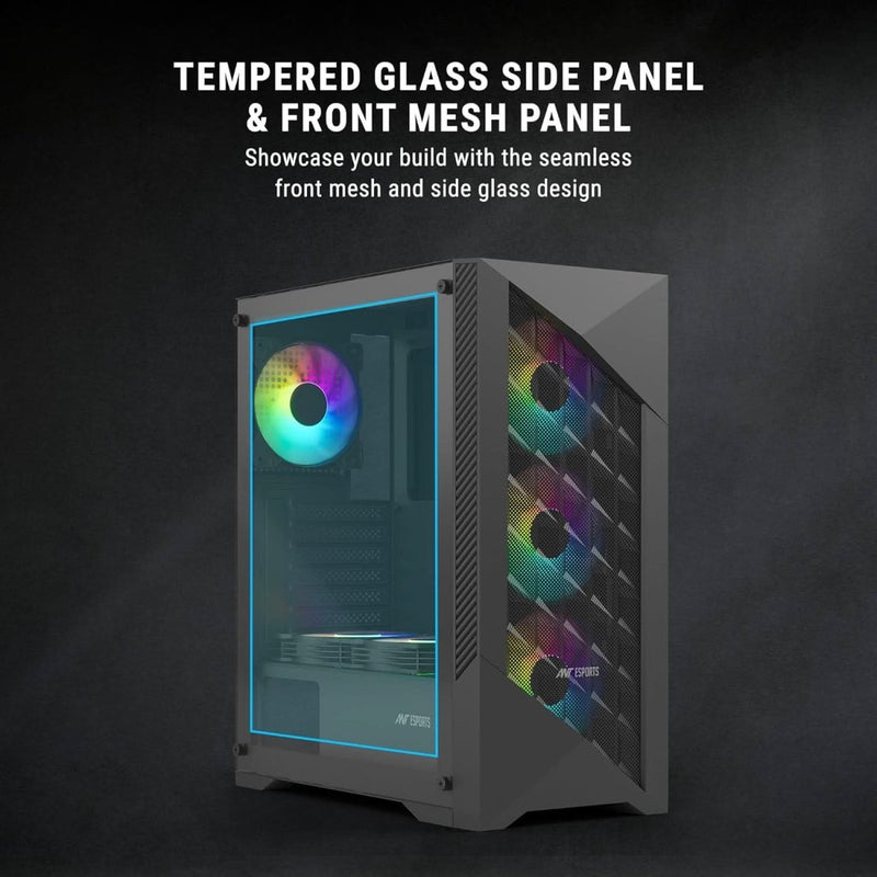 ANT ESPORTS ICE 270M 6F ARGB ATX MID TOWER CABINET - SWIFT PERIPHERALS1093190