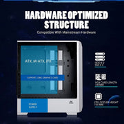 ANT ESPORTS ICE 280TG MID - TOWER ATX CABINET WHITE - SWIFT PERIPHERALS1081951