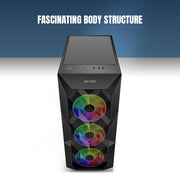 ANT ESPORTS ICE - 300 MESH MID - TOWER CABINET - BLACK - SWIFT PERIPHERALS1082324