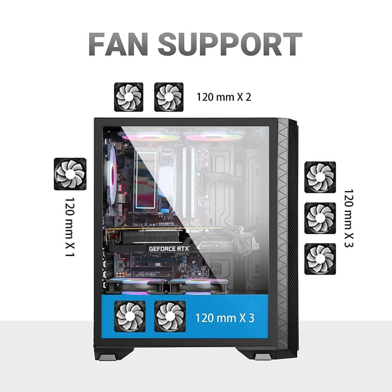 ANT ESPORTS ICE 311MT MID - TOWER ATX CABINET - SWIFT PERIPHERALS106046