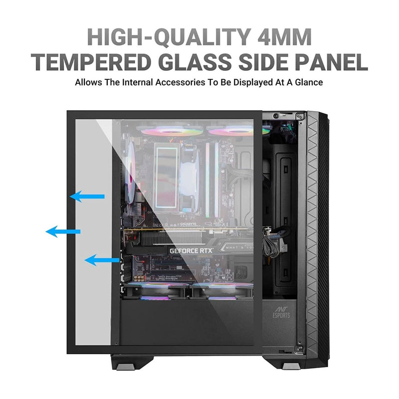 ANT ESPORTS ICE 311MT MID - TOWER ATX CABINET - SWIFT PERIPHERALS106046