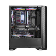Ant Esports ICE - 311MT Mid Tower Gaming Cabinet with 3 Pre - installed 120mm A - RGB Fans and PSU Shroud - SWIFT PERIPHERALSICE-311MT