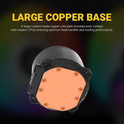 Ant Esports ICE - 360 360mm ARGB AIO CPU Liquid Cooler - Black - SWIFT PERIPHERALSICE-360-ARGB