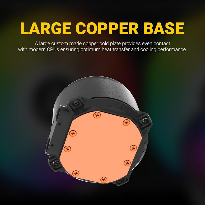 Ant Esports ICE - 360 360mm ARGB AIO CPU Liquid Cooler - Black - SWIFT PERIPHERALSICE-360-ARGB