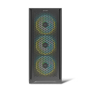 Ant Esports ICE - 4000 RGB Mid Tower Gaming Cabinet with three Pre - Installed 120mm ARGB Fans - SWIFT PERIPHERALSICE-4000RGB-BLACK