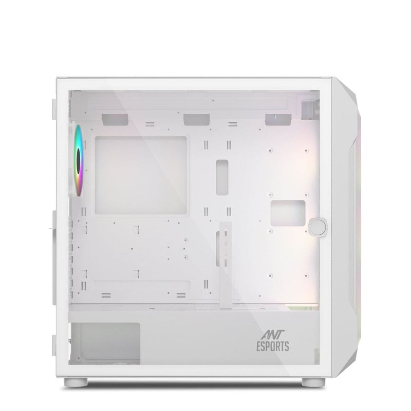 ANT ESPORTS ICE - 410TG MID TOWER ARGB CABINET WHITE - SWIFT PERIPHERALS1088326