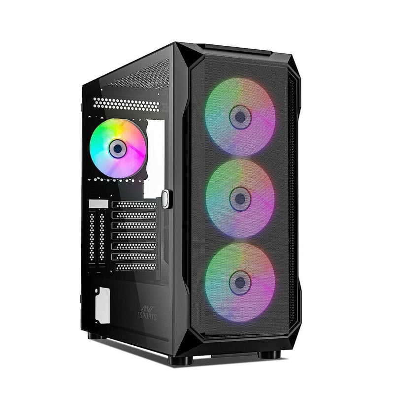 ANT ESPORTS ICE 410TG MID - TOWER E - ATX CABINET BLACK - SWIFT PERIPHERALS1085821