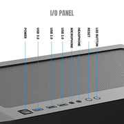 ANT ESPORTS ICE 5000 RGB MID - TOWER E - ATX CABINET BLACK - SWIFT PERIPHERALS107977