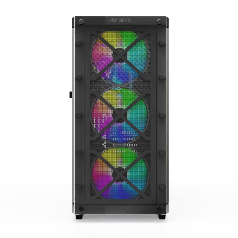 ANT ESPORTS ICE 5000 RGB MID - TOWER E - ATX CABINET BLACK - SWIFT PERIPHERALS107977