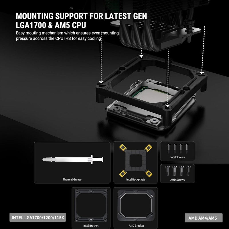 ANT ESPORTS ICE - C612 DIGITAL ARGB 120MM CPU AIR COOLER - SWIFT PERIPHERALS1090104