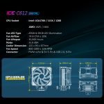 ANT ESPORTS ICE - C612 RGB CPU AIR COOLER - SWIFT PERIPHERALS100768