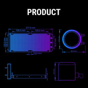 ANT ESPORTS ICE CHROMA ML240 ARGB 240MM CPU LIQUID COOLER BLACK - SWIFT PERIPHERALS1090146
