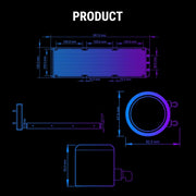 ANT ESPORTS ICE CHROMA ML360 ARGB 360MM CPU LIQUID COOLER BLACK - SWIFT PERIPHERALS1089968