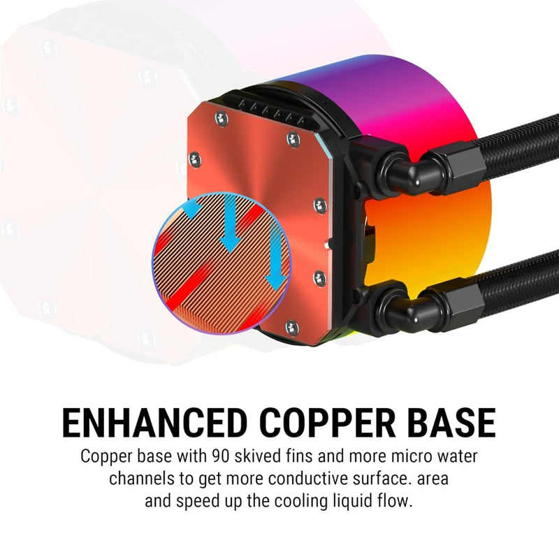 ANT ESPORTS ICE CHROMA ML360 ARGB 360MM CPU LIQUID COOLER BLACK - SWIFT PERIPHERALS1089968