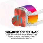 ANT ESPORTS ICE CHROMA ML360 ARGB LIQUID COOLER - WHITE - SWIFT PERIPHERALS1094088