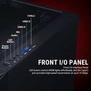 ANT ESPORTS ICE DIGITAL C3 MID TOWER GAMING CABINET - BLACK - SWIFT PERIPHERALS1090167
