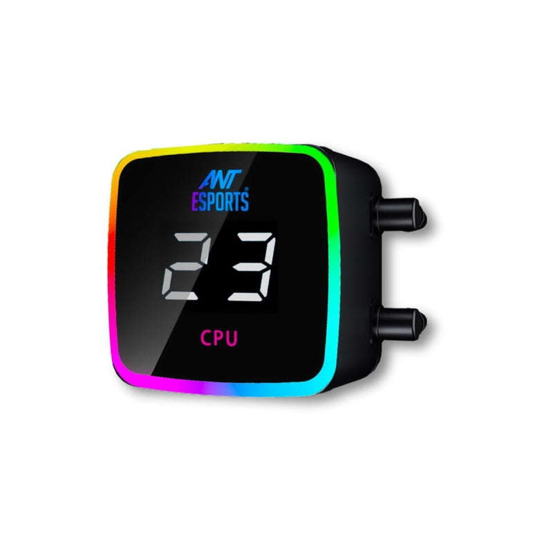 ANT ESPORTS ICE FLOW 240MM AIO LIQUID COOLER ARGB BLACK - SWIFT PERIPHERALS1088308