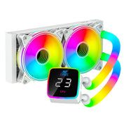 ANT ESPORTS ICE GLOW 240MM AIO LIQUID COOLER ARGB WHITE - SWIFT PERIPHERALS1088066