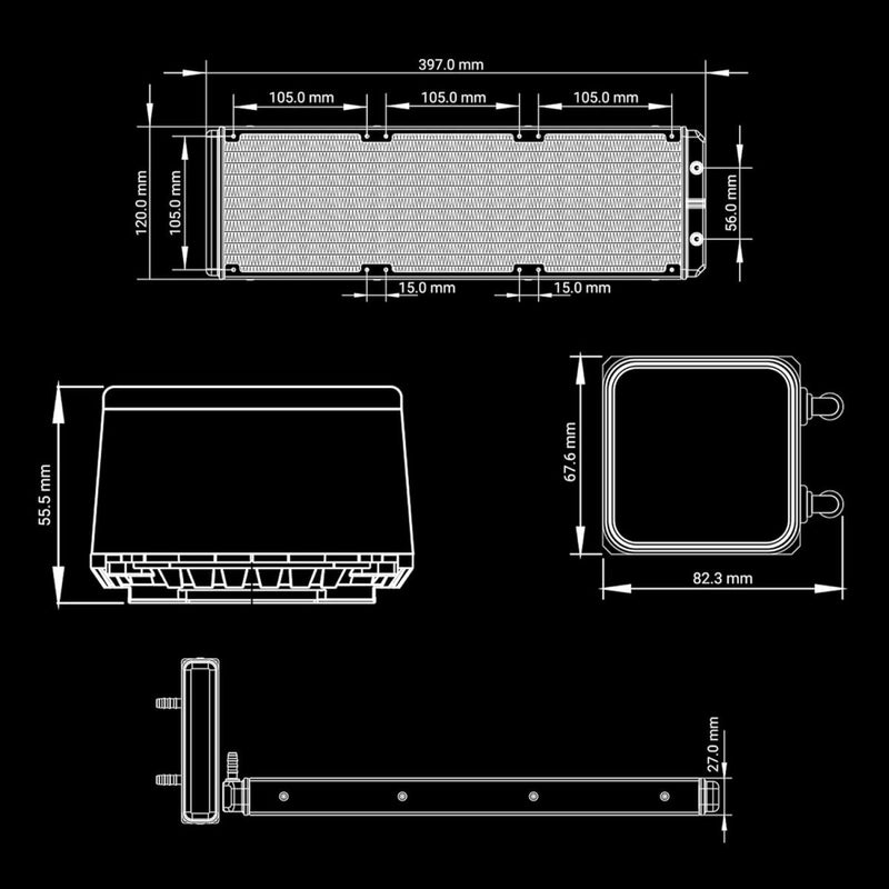 ANT ESPORTS ICE GLOW 360MM AIO LIQUID COOLER ARGB WHITE - SWIFT PERIPHERALS1088067