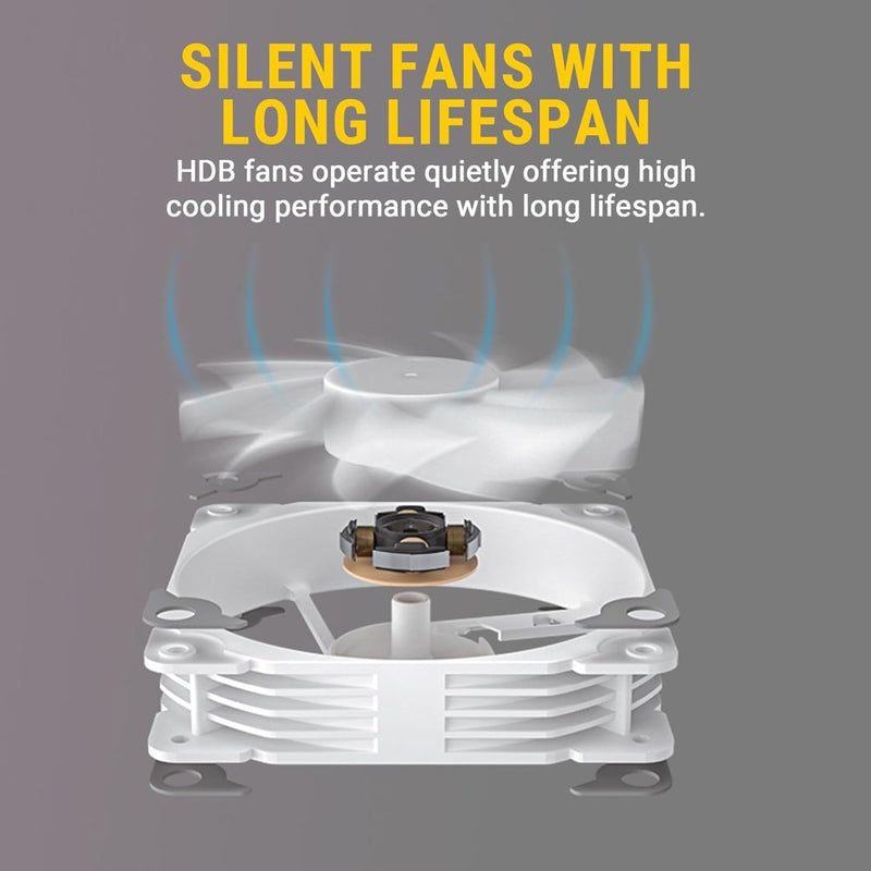 ANT ESPORTS ICE GLOW 360MM AIO LIQUID COOLER ARGB WHITE - SWIFT PERIPHERALS1088067
