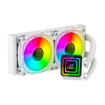 ANT ESPORTS ICE - INFINITE 240 ARGB ALL IN ONE 240MM CPU LIQUID COOLER (WHITE) - SWIFT PERIPHERALSCooler-005