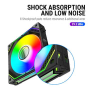 ANT ESPORTS INFINITY FLOW 120MM ARGB CABINET FAN TRIPLE PACK - SWIFT PERIPHERALS1086493