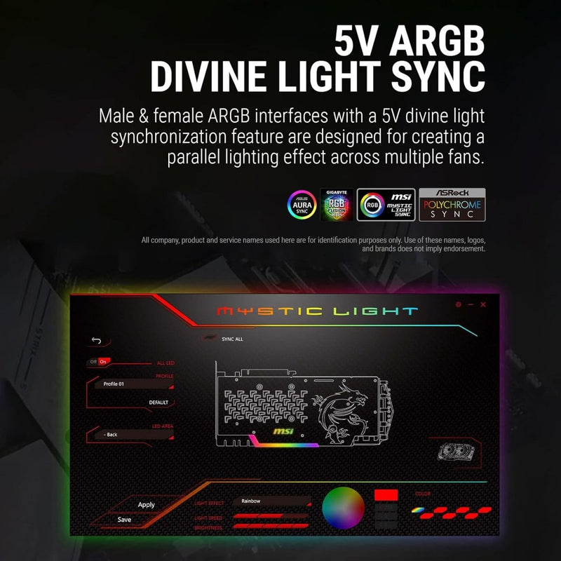 ANT ESPORTS INFINITY FLOW 120MM ARGB CABINET FAN TRIPLE PACK - SWIFT PERIPHERALS1086493