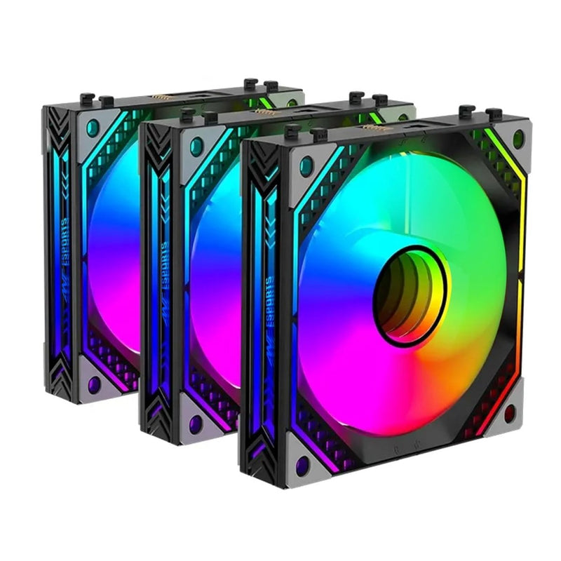 ANT ESPORTS INFINITY FLOW 120MM ARGB CABINET FAN TRIPLE PACK - SWIFT PERIPHERALS1086493
