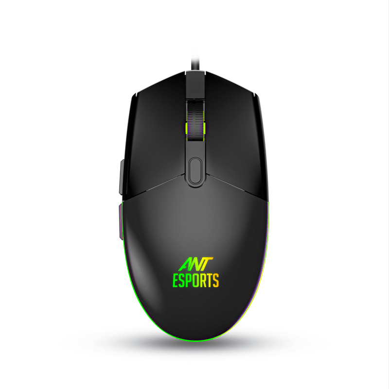 ANT ESPORTS KM1650 RGB MEMBRANE WIRED GAMING KEYBOARD & RGB MOUSE COMBO - BLACK - SWIFT PERIPHERALS1093966