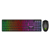 ANT ESPORTS KM1650 RGB MEMBRANE WIRED GAMING KEYBOARD & RGB MOUSE COMBO - BLACK - SWIFT PERIPHERALS1093966