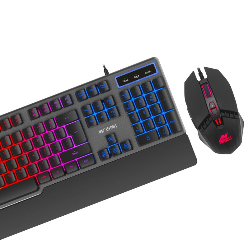 ANT ESPORTS KM500 PRO BACKLIT WIRED GAMING KEYBOARD AND MOUSE COMBO - BLACK - SWIFT PERIPHERALS1082299