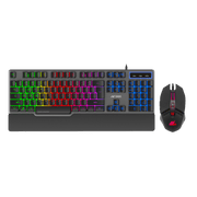 ANT ESPORTS KM500 PRO BACKLIT WIRED GAMING KEYBOARD AND MOUSE COMBO - BLACK - SWIFT PERIPHERALS1082299