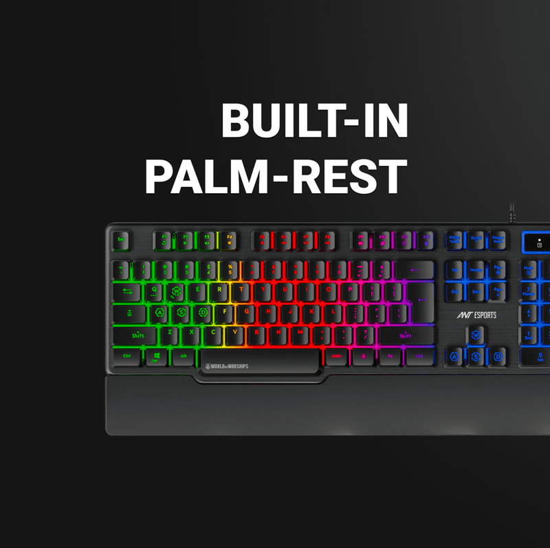 ANT ESPORTS KM500W GAMING KEYBOARD AND GAMING MOUSE COMBO (BIS.R - 41179400) - SWIFT PERIPHERALSAESP0049