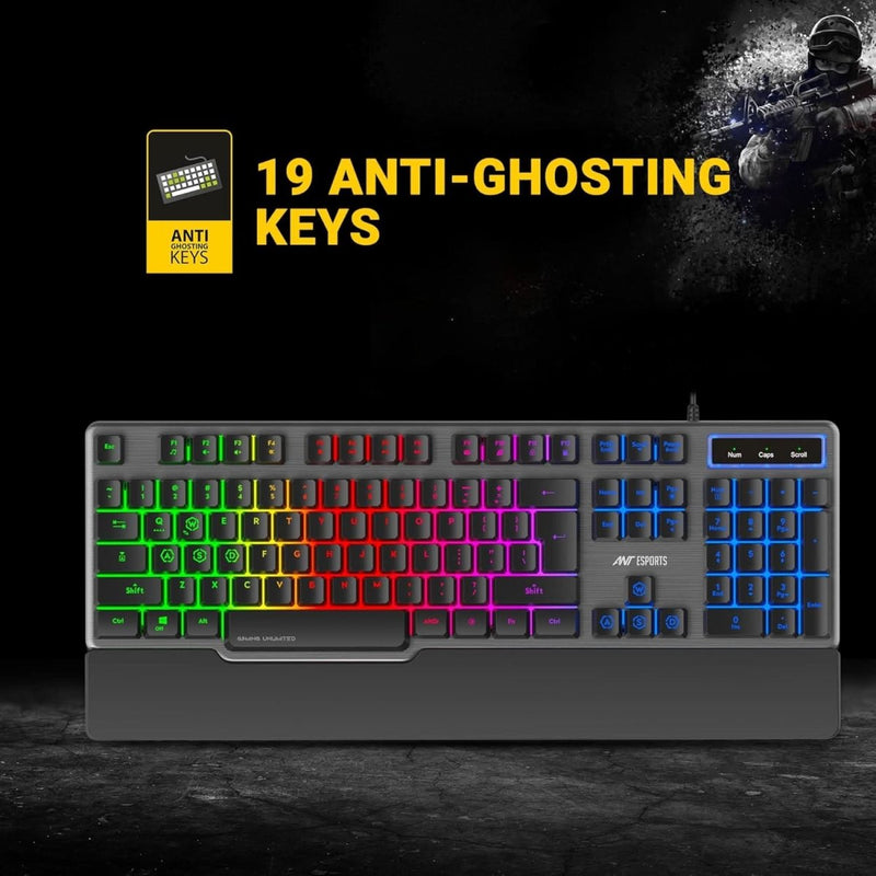 ANT ESPORTS KM540 USB KEYBOARD & MOUSE COMBO - SWIFT PERIPHERALS100961