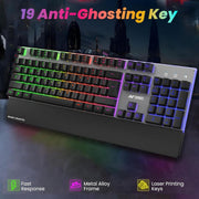 ANT ESPORTS KM550 PRO WIRELESS GAMING KEYBOARD AND MOUSE COMBO (BLACK) - SWIFT PERIPHERALS1093226